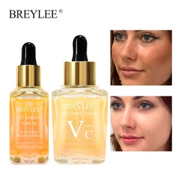 BREYLEE Vitamin C Serum For Face Anti-Aging Shrink Pore Hyaluronic Acid VC Essence Oil Topical Facial Serum Whitening Skin Care