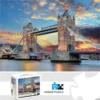 1000 Pieces London Bridge Jigsaw Puzzles, Adults Teens Kids Toys Gift Educational Intellectual Decompressing Fun Family Game 1