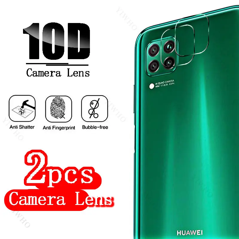 NALIA 2x Vetro Temperato Per Huawei P40 Lite - Pellicola Protettiva 9H Full-Cover, Anti Graffio, HD, Con Kit Di Applicazione
