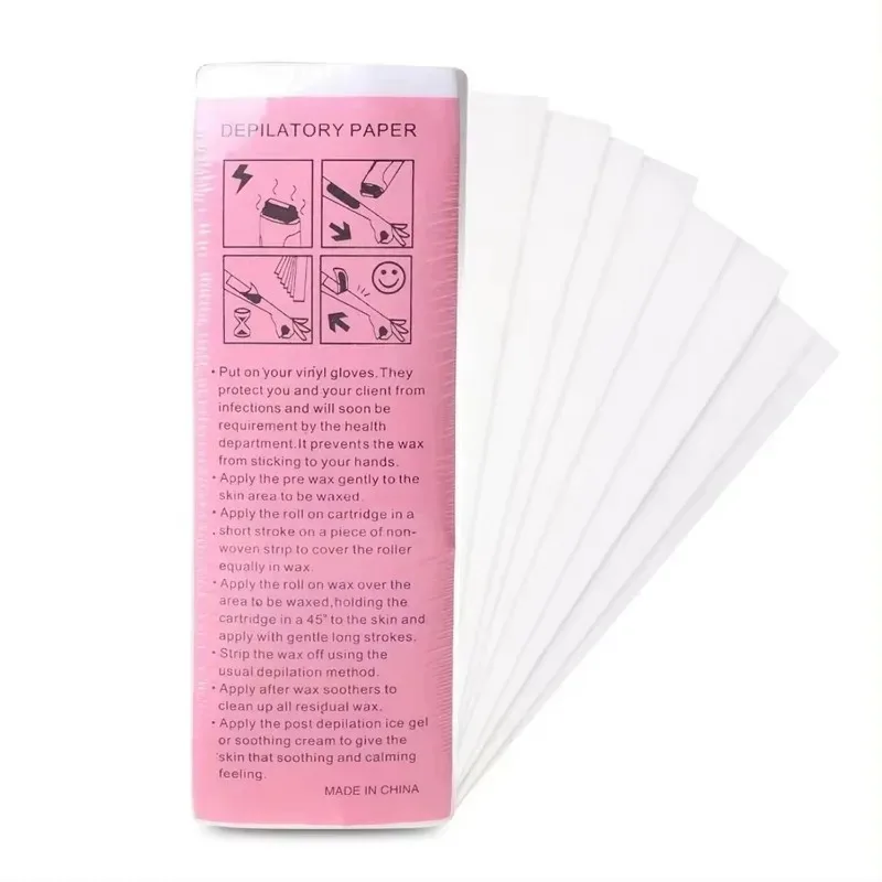 20/50/100 PCS Hair Removal Double Side Depilatory Epilator Wax Strip Paper Pad Patch Waxing For Face Legs Body Bikini Underarm 6