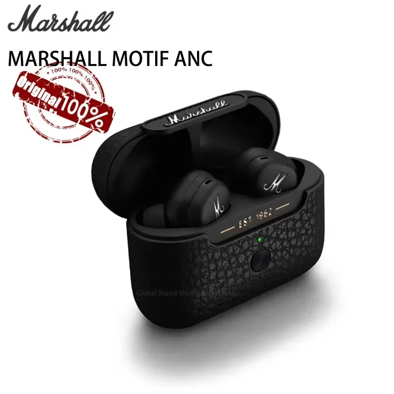 Cuffie Originali Marshall Motif Anc True Wireless Bluetooth 5.2 Cuffie Con Cancellazione Attiva Del Rumore Cuffie Impermeabili In-Ear