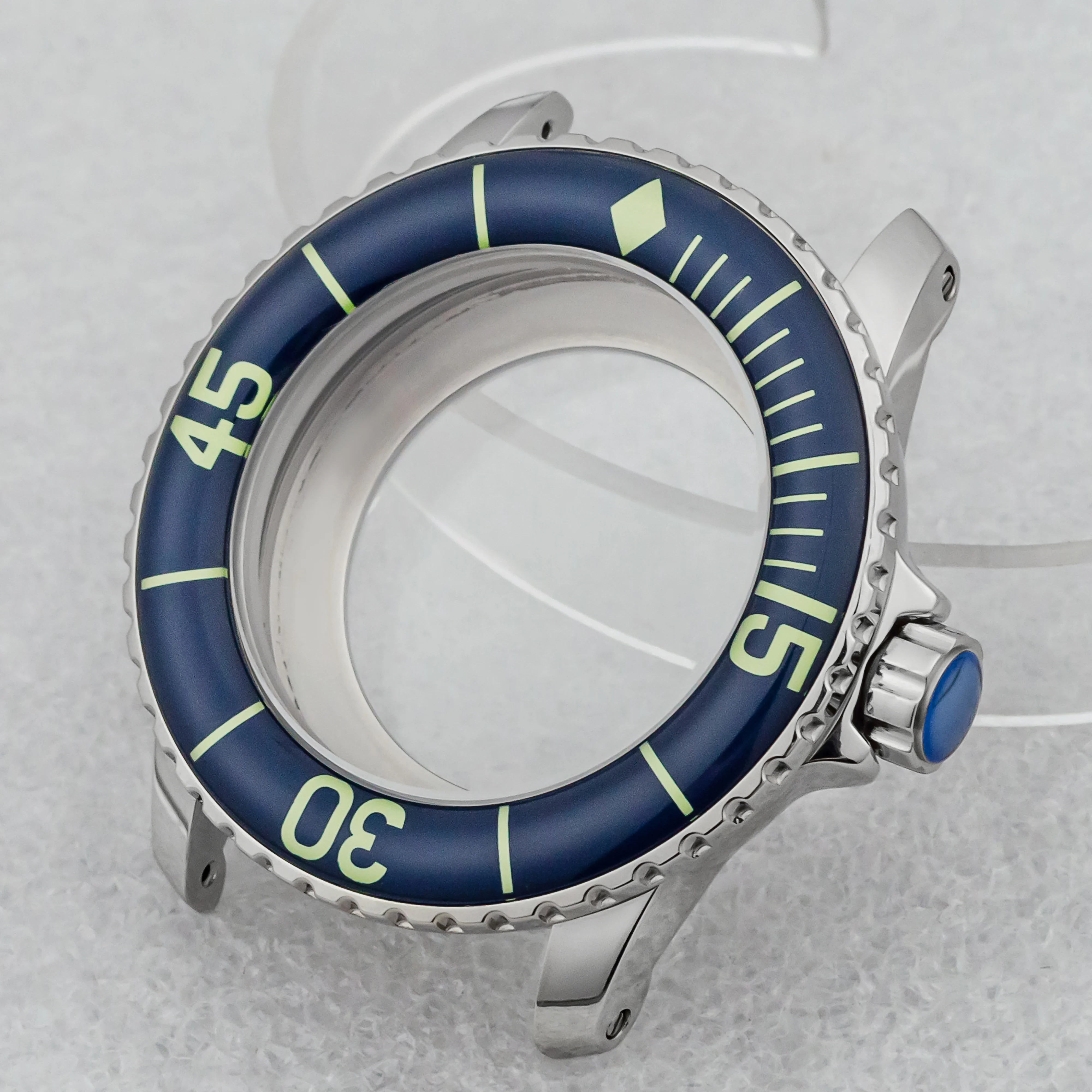 Premium 45mm Stainless Steel 10ATM Waterproof Watch Case