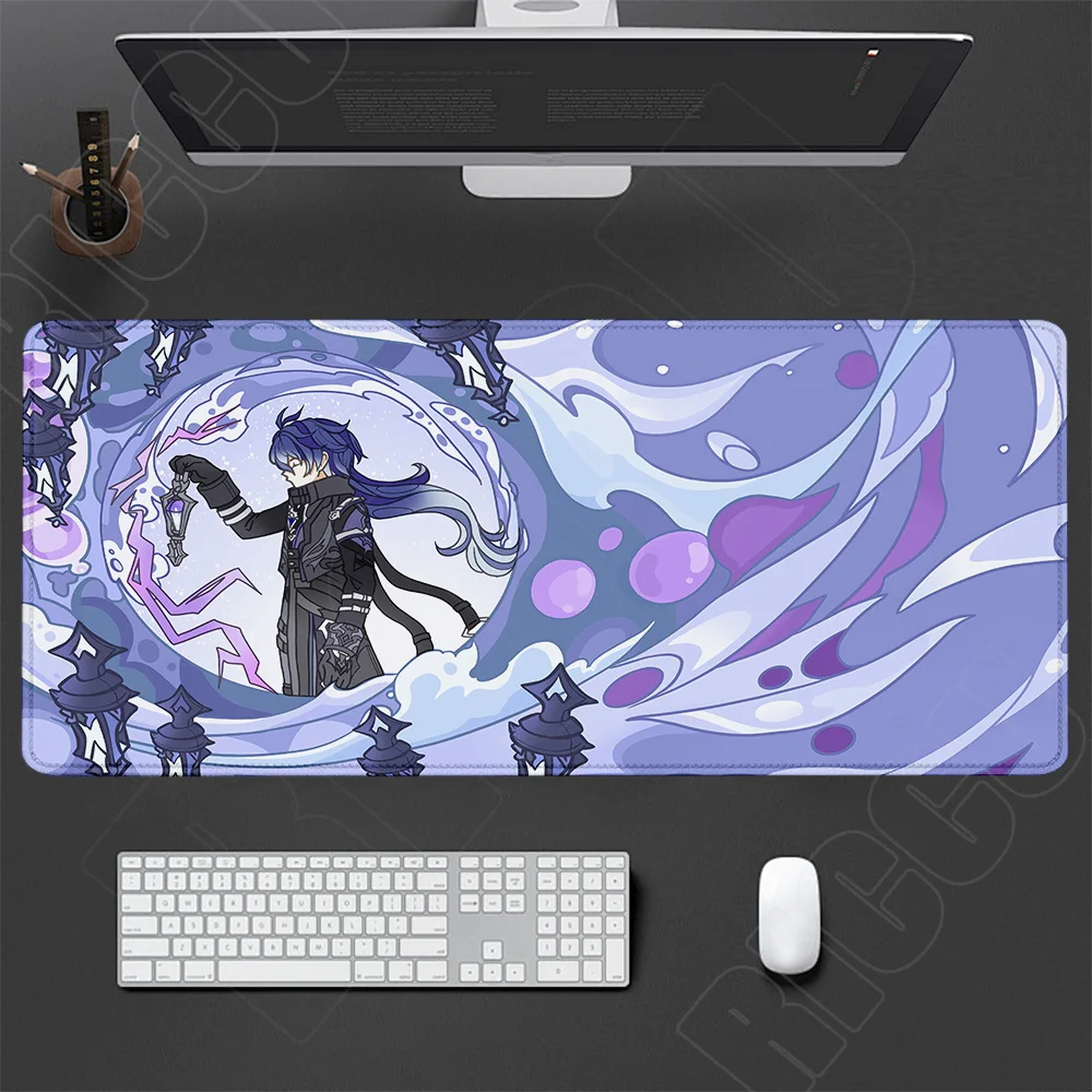 Large Genshin Impact Gaming Desk Mat - Extended Mouse Pad and Keyboard Surface