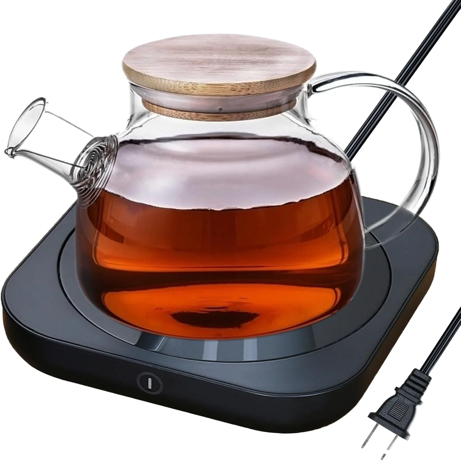 Coffee Cup Warmer for Desk Auto Shut Off & Temperature Settings-Beverage Tea Milk Wax Warmer Plate