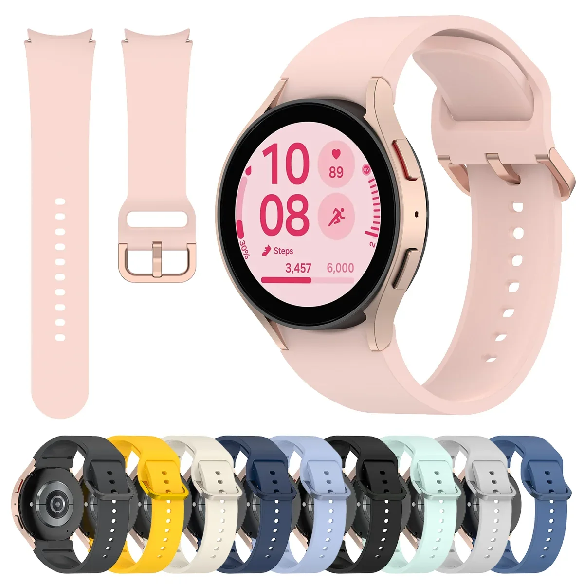 Silicone Sport Strap for Smartwatches - Original Band Replacement