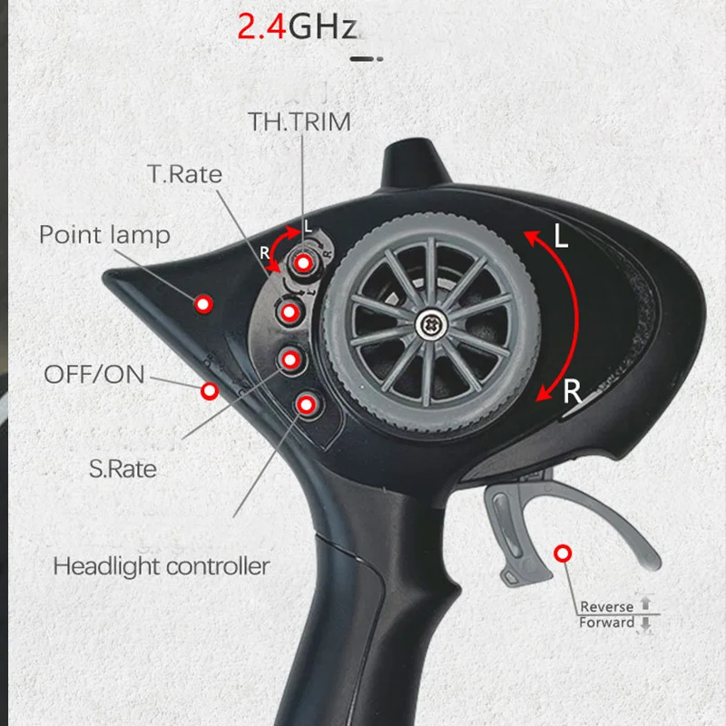 2024 New 1/18 RC Car AE86 2.4G Rear Drive Built-in Gyroscope With LED Lights Drift Remote Control Car For Children Toy Gift 5