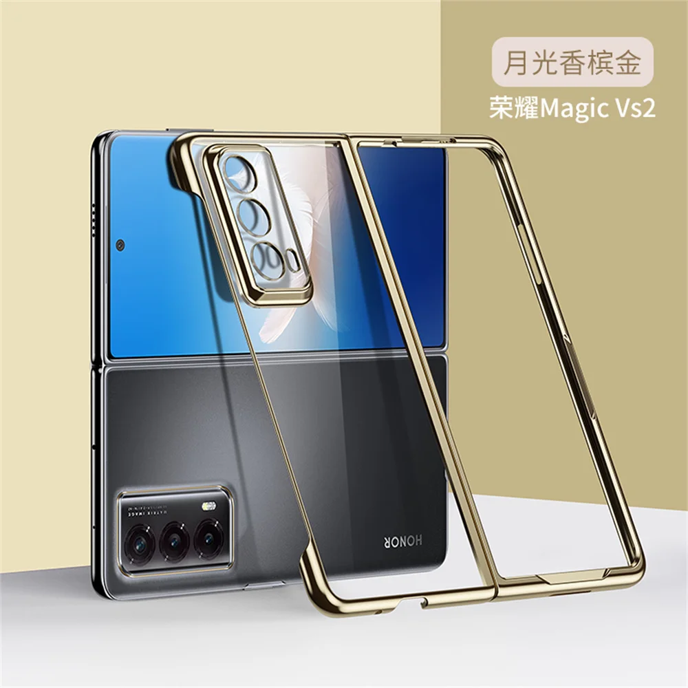 

Electroplated Transparent Phone Case For Honor Magic VS2 Protective Cover Shell