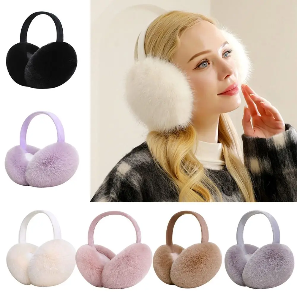 Fashion Ear Warmer Collapsible Thickening Ear Cover Keep Warm Anti-Freeze Winter Earmuffs for Women Girls