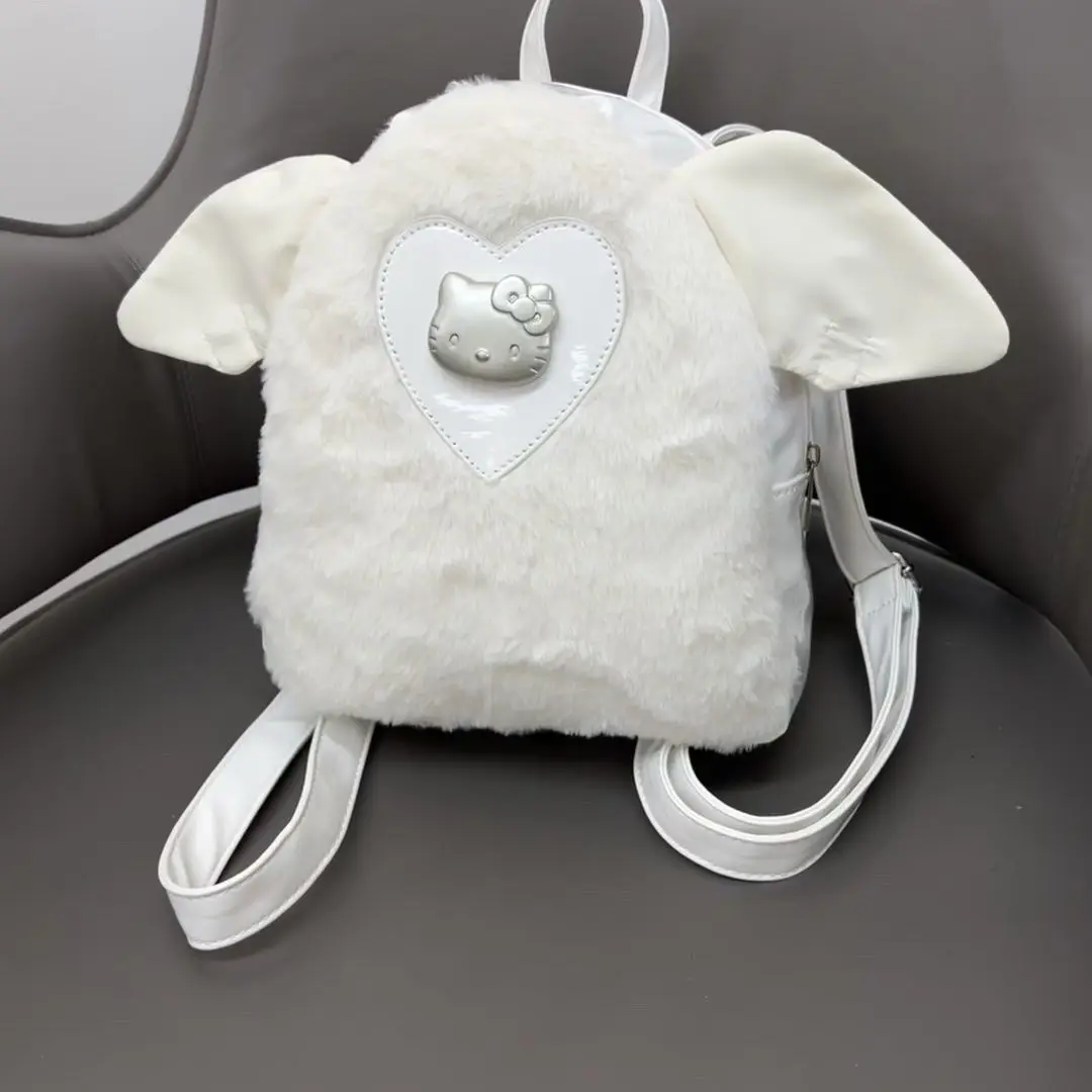

New Kawaii Sanrio Shoulder Bag Hello Kittys Accessories Cute Beauty Cartoon Anime Plush School Bag Student Toys for Girls Gift
