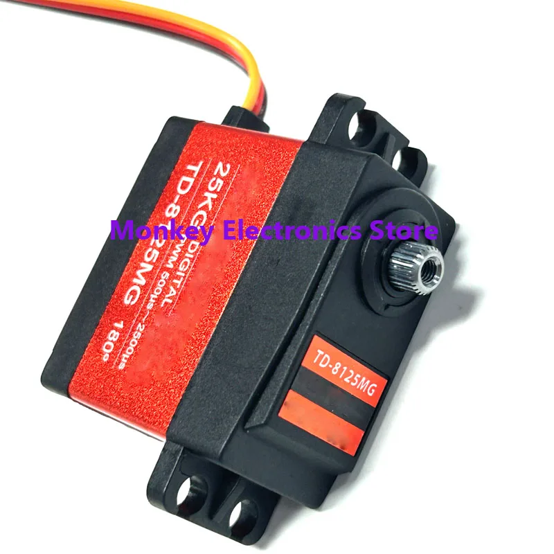 Digital Servo Large Torque Full Metal Gear High Pressure Robot Head Car Model Boat 15KG 20KG 25KG 30KG 35KG 90/180/360 Degree
