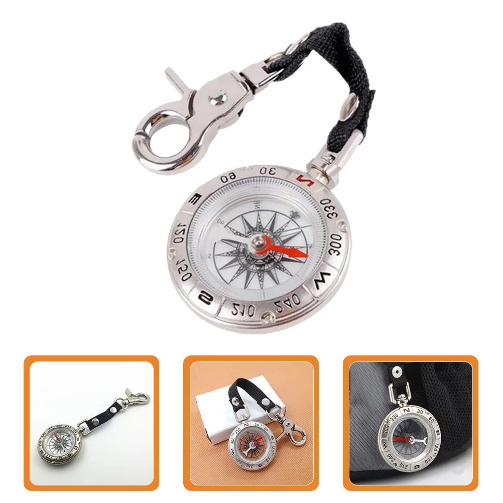 

Pocket Lanyard Travel Compass Outdoor Camping Pocket Travel Compass Zinc Alloy Survival Lanyard Travel Compass 4.9cm