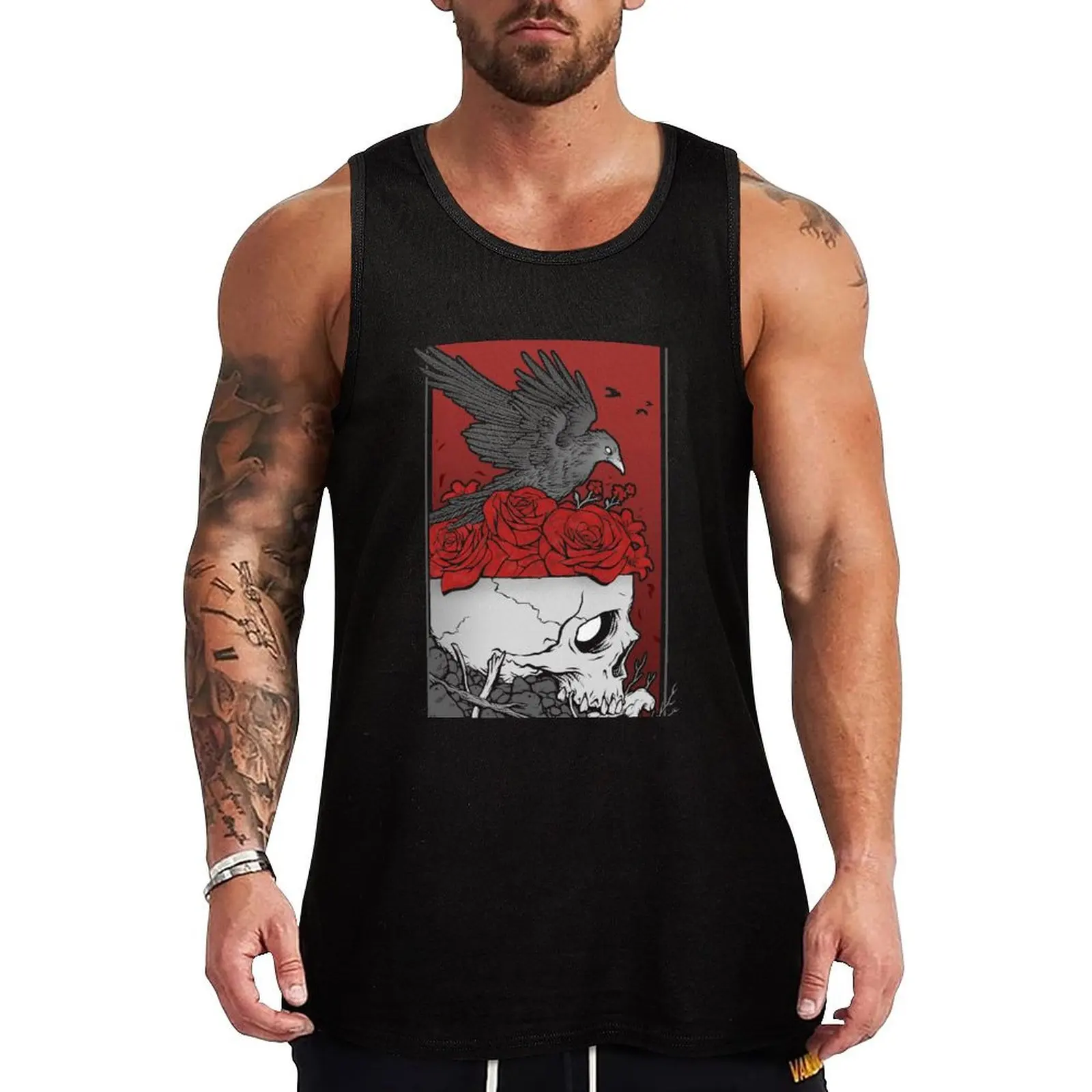 

Memento Mori Tank Top Men's vest gym training accessories