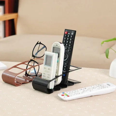

Remote Control Holder 4 Frame TV/DVD/VCR Organizer Mobile Phone Storage Stand Home Office Case Desktop Bracket 1PCS
