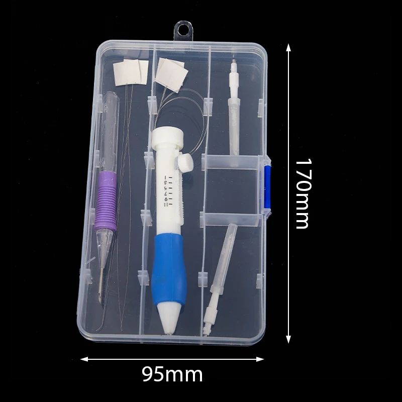 Adjustable Embroidery Punch Needle Kit Stitching Tool Set Magic Embroidery  Needle Pen Weaving Tool Knitting Sewing Tools for DIY