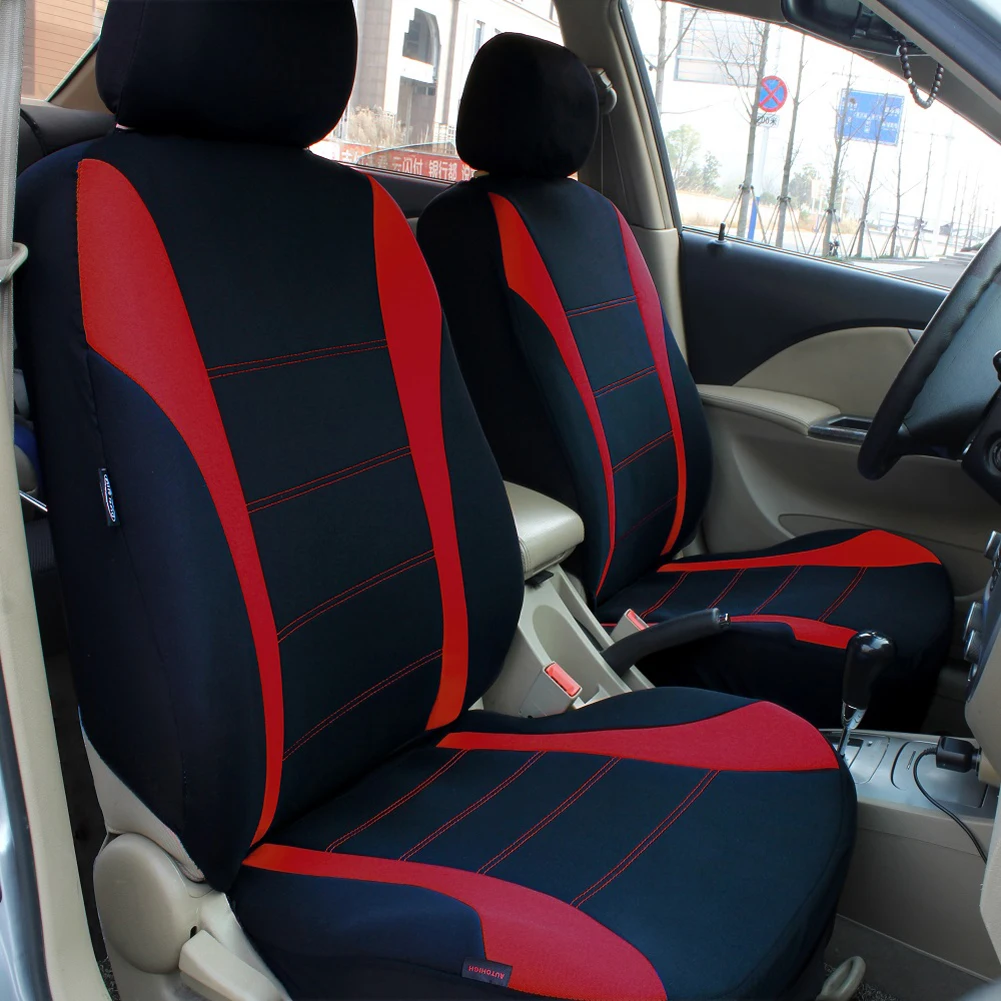 Coprisedili per auto AUTO HIGH universali adatti per la maggior parte delle auto SUV camion furgoni protezione per seggiolino auto in poliestere - coppia anteriore - immagine 4