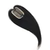 7x10cm Natural Skin Scalp Top Mono Base Toppers 2 Clips in With PU around Virgin Human Hair Women Topper Piece Cover Hairline 1