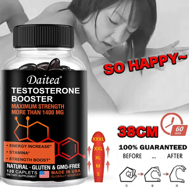 Anabolic Supplement, Muscle Builder - 120 Capsules, Boosts Strength, Energy and Blood Flow, Increases Vitality and Endurance