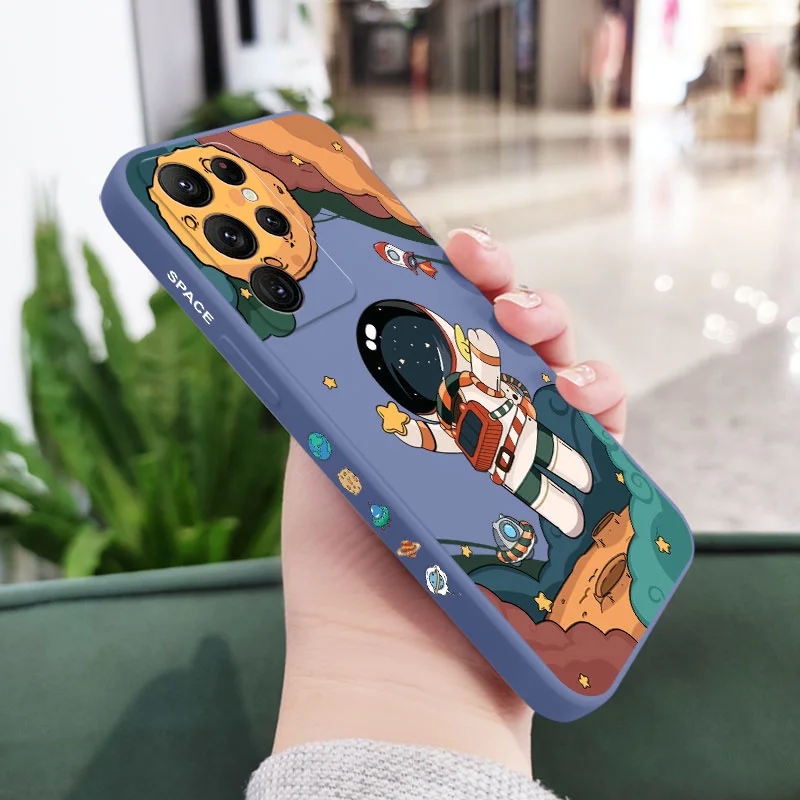 thumbnail image 1 of Funda de teléfono Hello Astronaut para Samsung Galaxy S24, S23, S22, S21, S20 Ultra Plus FE, S10, S9, S10E, Note 20 Ultra, 10, 9 Plus, 1 of 5