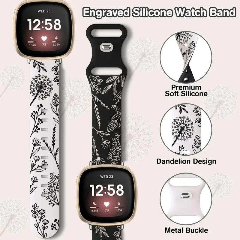 Two-Tone Soft Silicone Strap for Women - Premium Replacement Watch Band