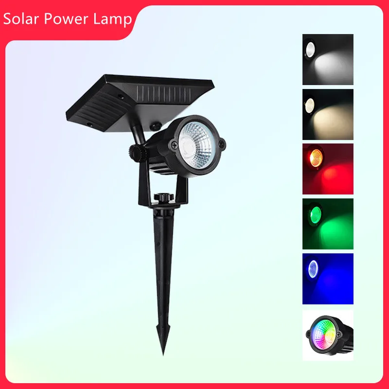 Solar Powered Spotlight Angle Adjustable Solar Led Light Outdoor Wall Light Waterproof Solar Lamp Garden Decoration Solar Light 6