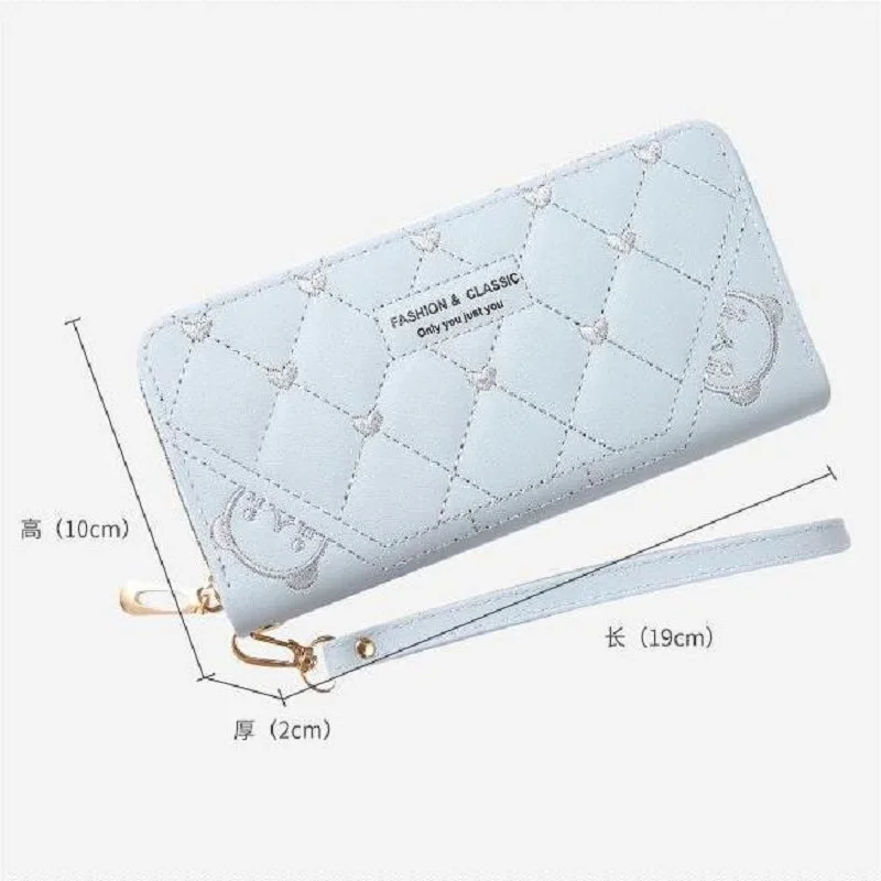 Women's Wallet Wristlet Long Clutch Zip Around Casual Leather Purse Large Capacity Credit Card Holder with Grip Hand Strap 4