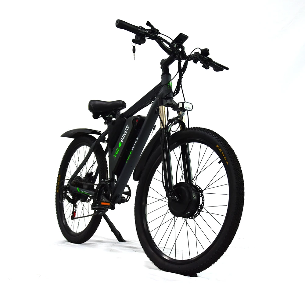 Dual Motor Electric Bike 1000W 20Ah Removable Battery 26*1.95 Kenda Electric Mountain Bike with 7-Speed and Front Suspension