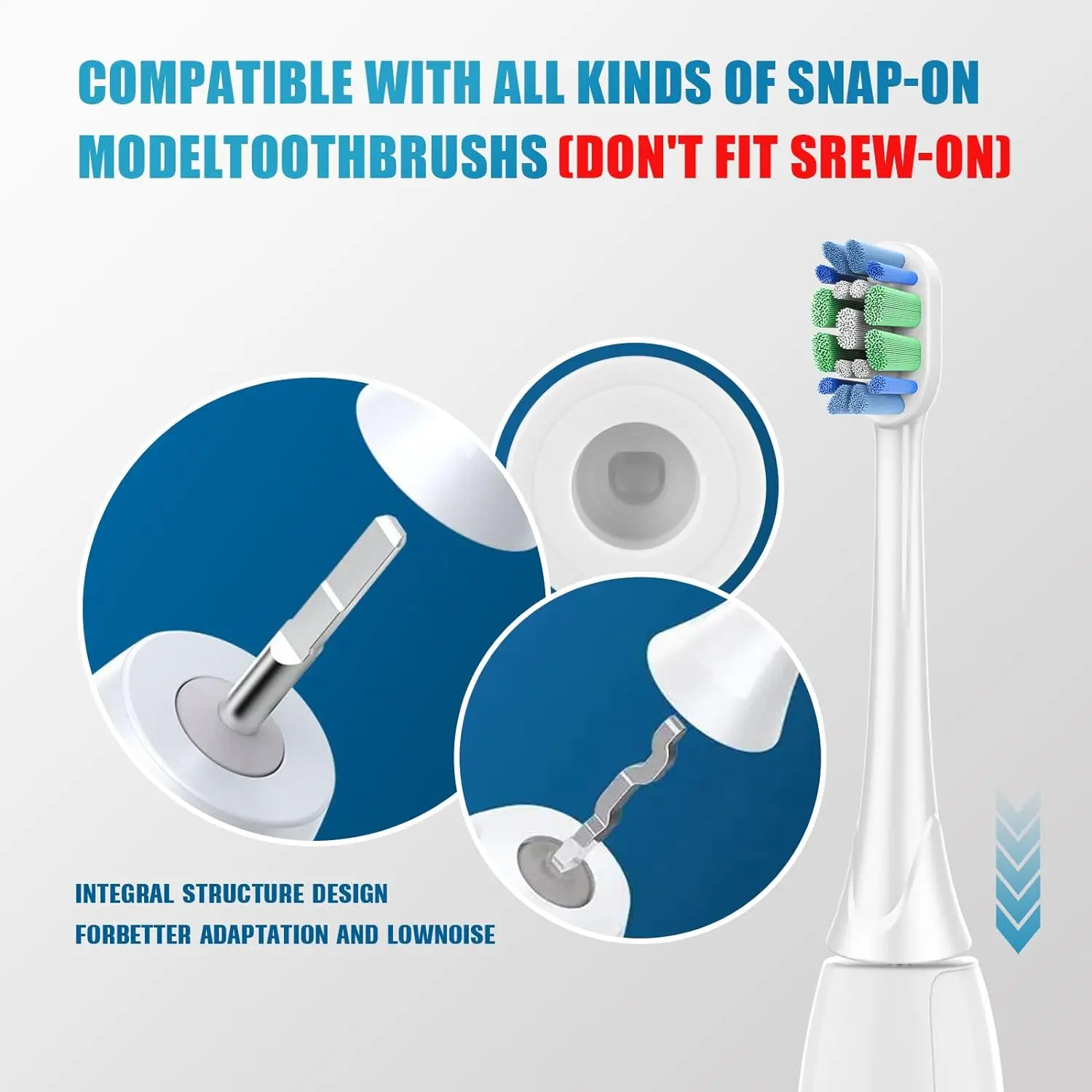 16/20X Toothbrush Replacement Head Compatible with Philips Sonicare 4100 5100 6