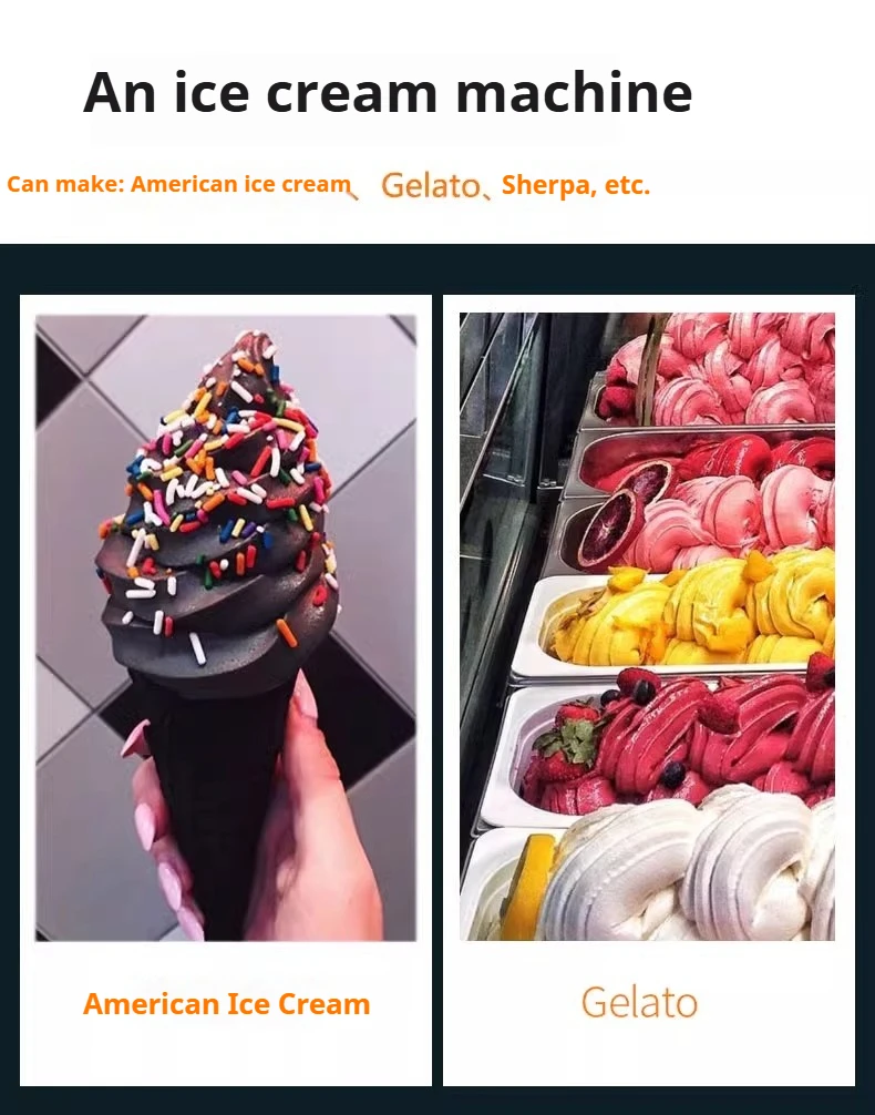 Description Picture 3 of item1.5L Automatic Ice Cream Maker Machine, -43°C Fast Freezing, 55dB Quiet, 30 Mins Soft Serve for Home/Shop