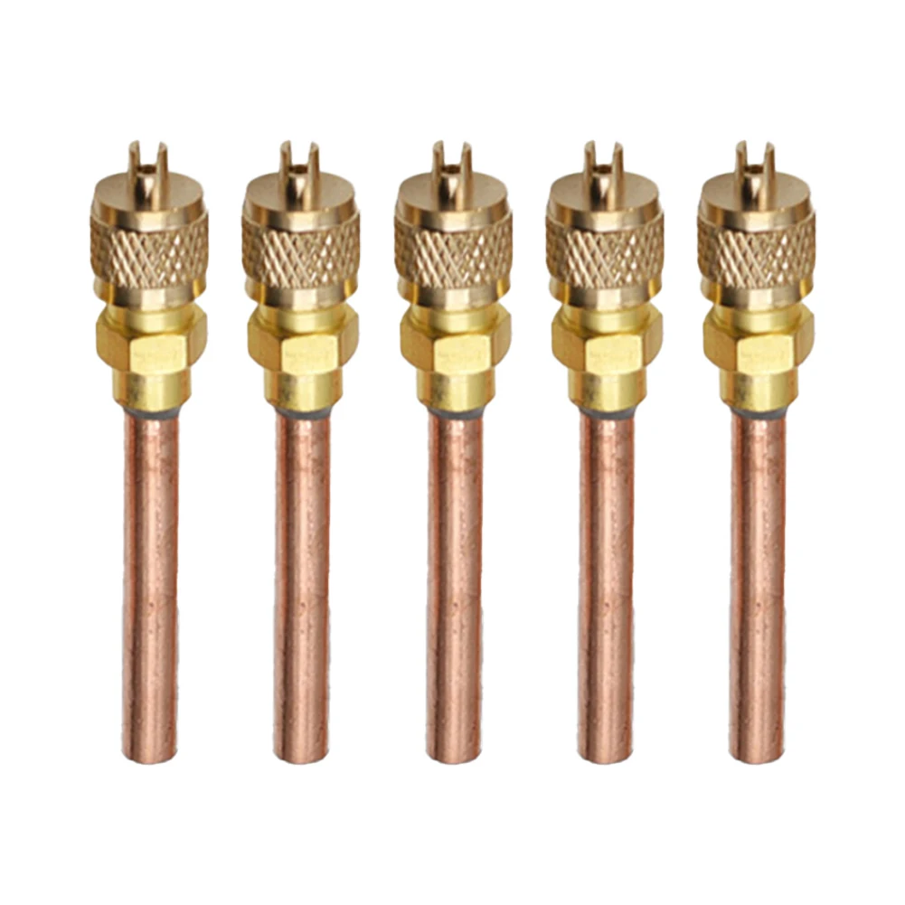 

Convenient 5pcs HVAC ServiceAccess Valve Stem Core Refrigeration Check Fluoride Nozzle for Fuel Injection Engines