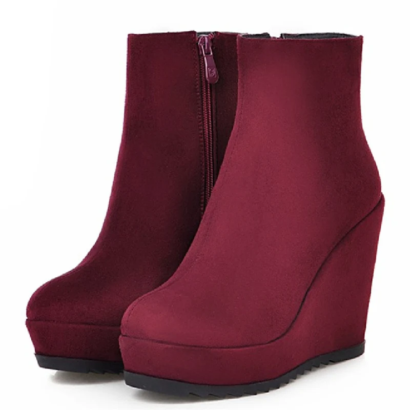 Vagabond AINO - Stivaletti con la zeppa - red/rosso