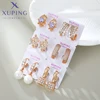 Xuping Jewelry New Arrival Fashion Gold Color Hoop Earrings Group for Women Girl Party Gift R550 5