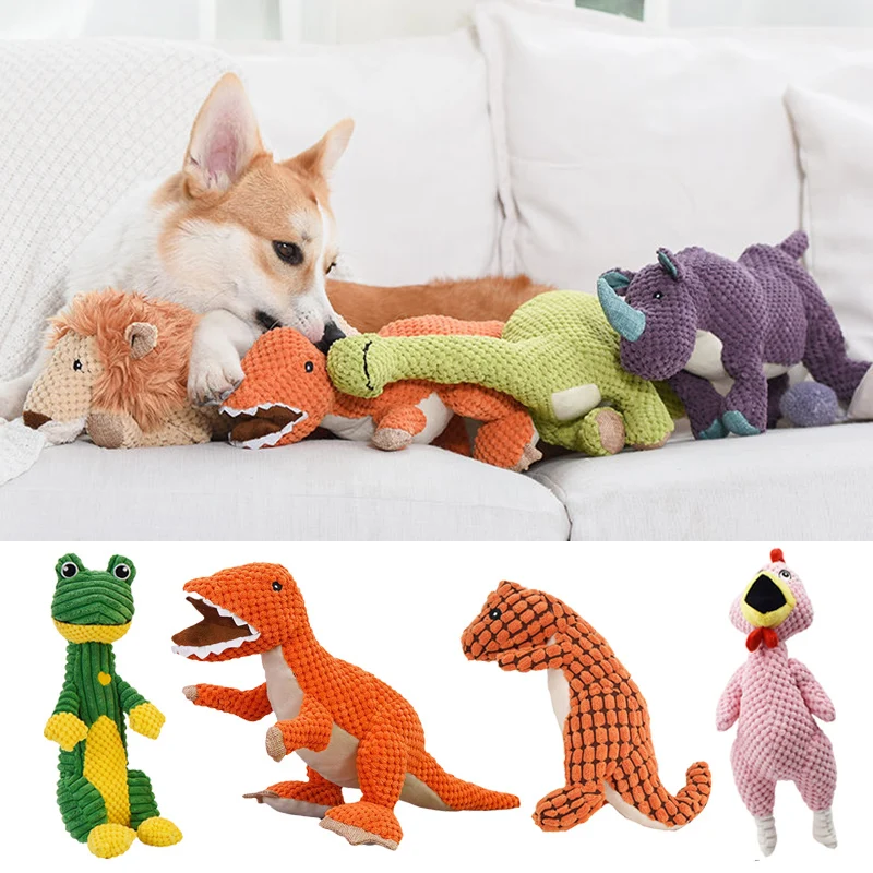 Durable Big Dog Chew Toys Animal Shape for Medium Large Dogs Corgi