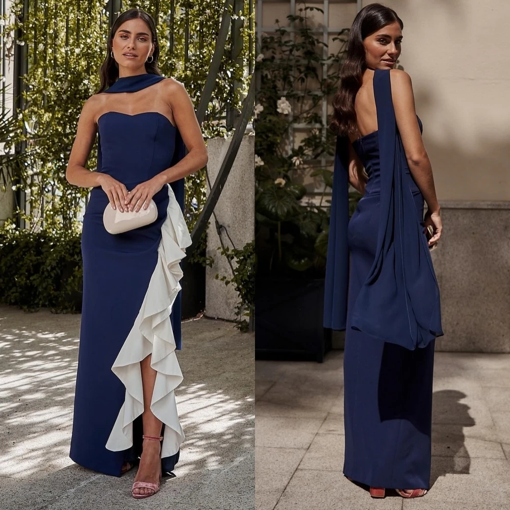 Chiffon Ruffles Homecoming A-line Halter Bespoke Occasion Gown Long Dresses chiffon flower celebrity a line spaghetti strap bespoke occasion gown long dresses