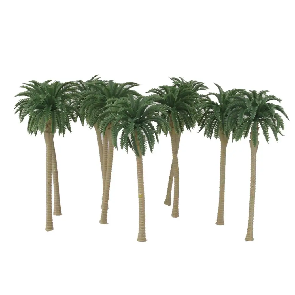 20x Model Coconut Tropic Rainforest Scenery for Train Railway Architecture Building Layout