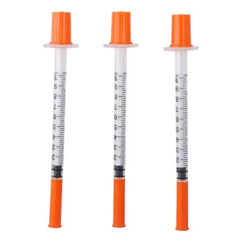 20pcs 1ml Manual Push Syringe Manual Push Syringe 30 Gauge 1/2 Inch Straight Tip Needle 1cc 13mm Feeding Device 1