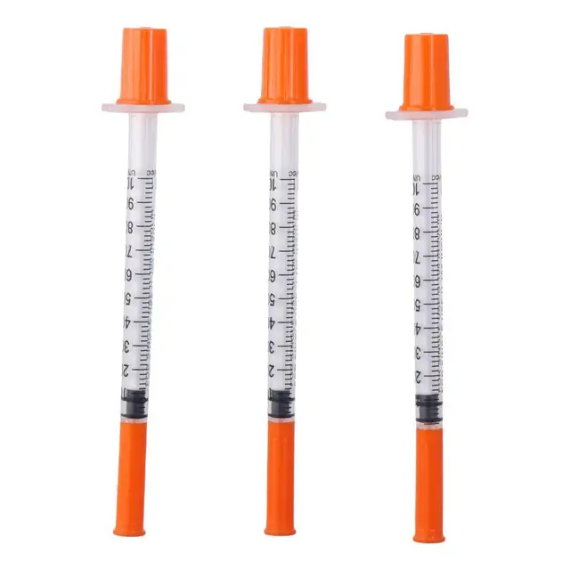 20pcs 1ml Manual Push Syringe Manual Push Syringe 30 Gauge 1/2 Inch Straight Tip Needle 1cc 13mm Feeding Device 1