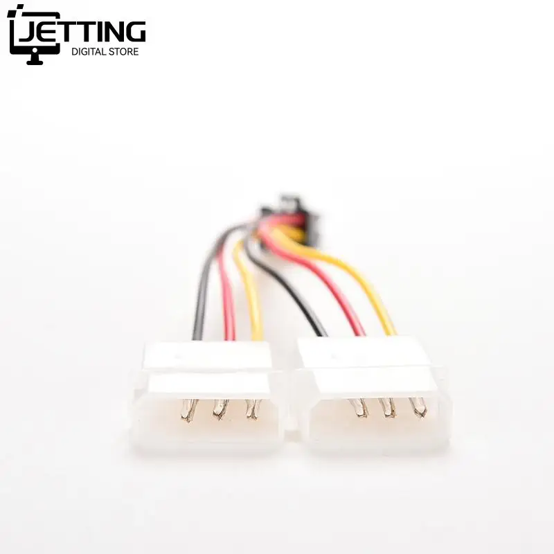 2 IDE Dual 4pin Molex IDE Male to 6 Pin Female PCI-E Y Molex Power Cable Adapter Connector for video cards