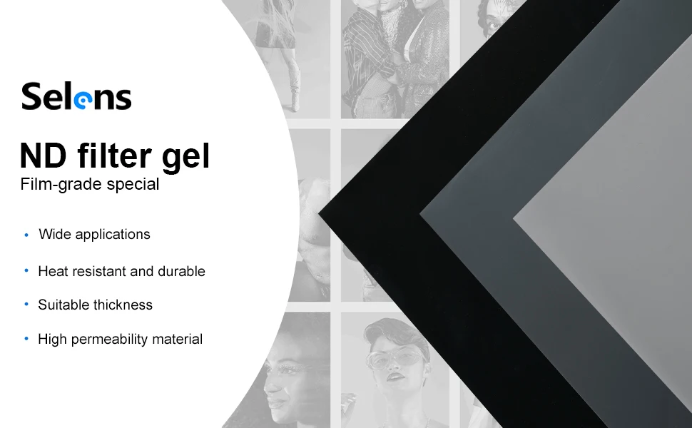 Photography ND Filter Gels Lighting Neutral Density Sheet ND 0.6,ND 0.9 for Pho