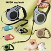 3M/5Metre Dog Leash Walking Automatic Pet Collar ABS Case Nylon Rope Dog Harness Dog footprint Puppy Dog Footprints Keychain 2