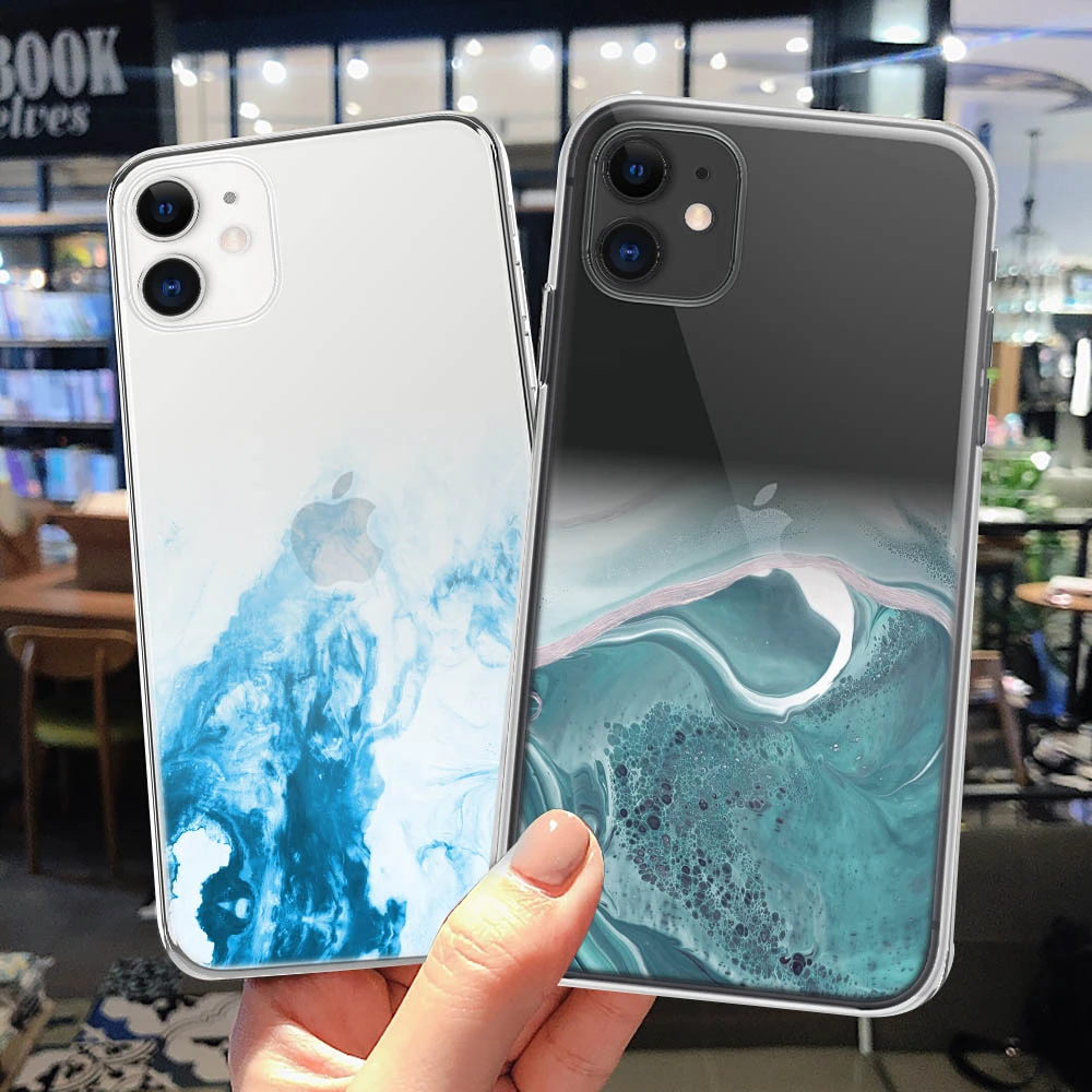 iphone 13 pro max wallet case LUPWAY Luxury Marble Transparent Phone Case For iPhone 11 12 Pro 13 XS Max X XR 7 8 Plus SE 2020 Soft Silicone Shockproof Cover iphone 13 pro max case clear