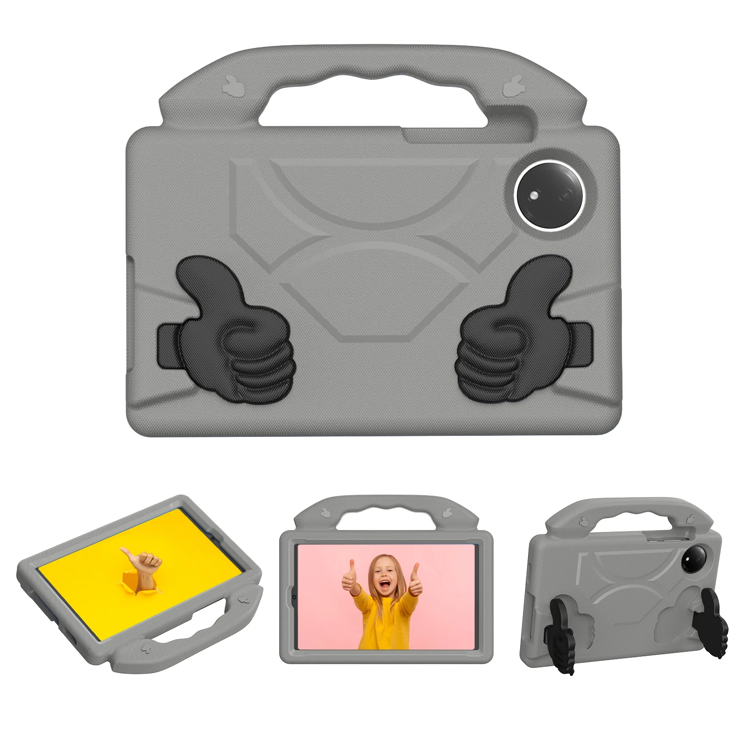Durable Kids EVA Tablet Stand Case with Handle and Adjustable Viewing Angles