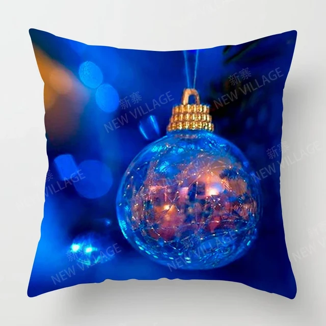 Christmas Pillow Case Short Plush Pillow Cover for Christmas Decorations,  Sofa Living Room Cushion Cover 45x45 pillow case - AliExpress