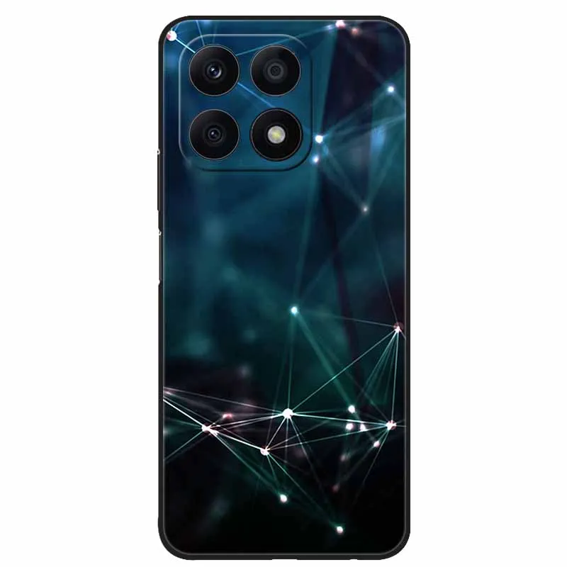 Cool Black Soft TPU Phone Case with Wolf and Lion Design - Durable Back Cover