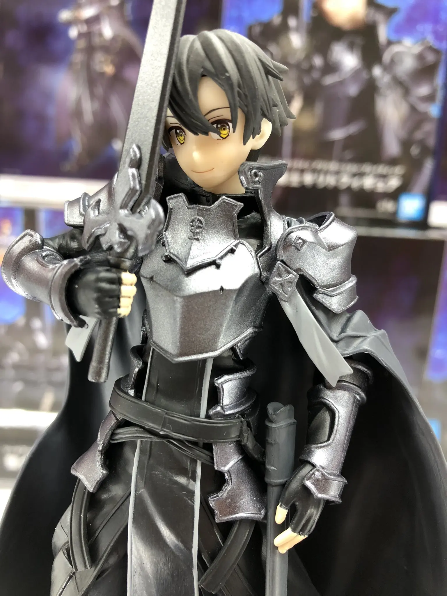 Boneco Sword Art Online Alicization Rising Steel Knight Kirito Bandai  Banpresto