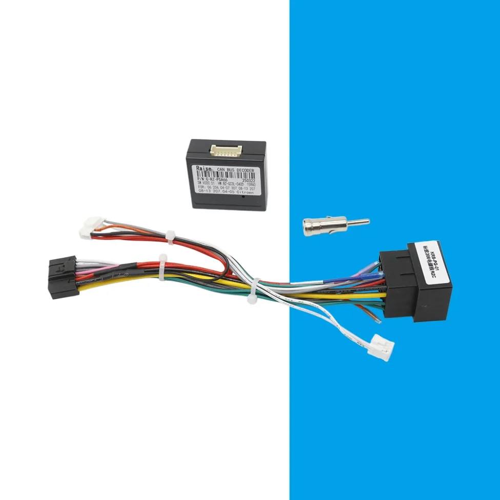 ISO Auto Radio Draad Connector Kabelboomadapter Voor Peugeot 106 206 306 307 405 406 607