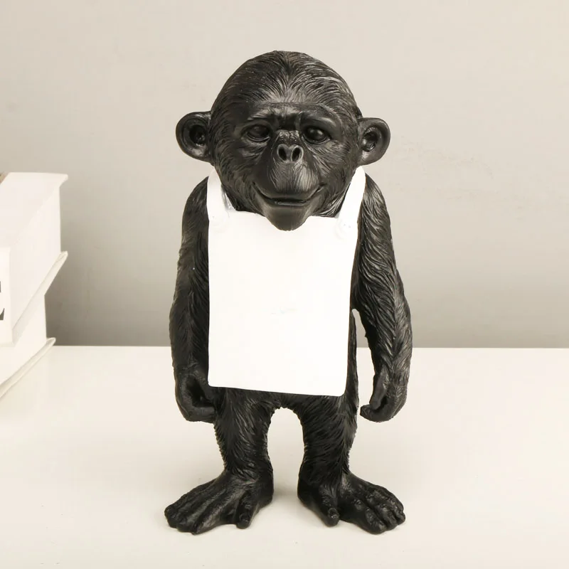 Banksy Monkey Gorilla Resin Statue Sculpture Street Art Craft Desk Figurines For Interior Home Decoration Accessories