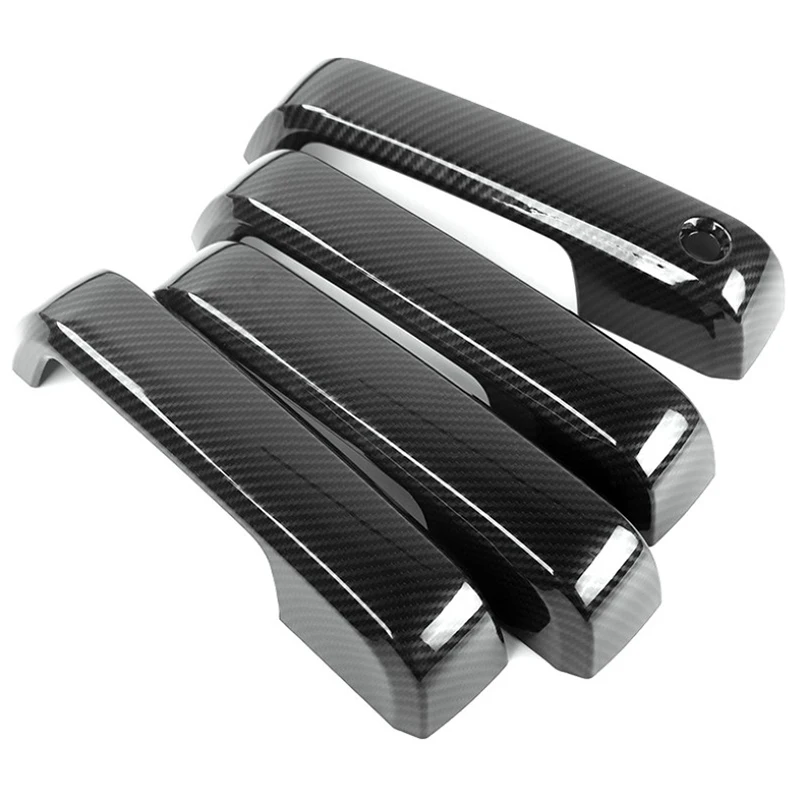 

Carbon Fiber Outer Door Handle Cover Trim Shell Car Door Handle Decorative Cover Insert Accessories For Ford F150 2015Up