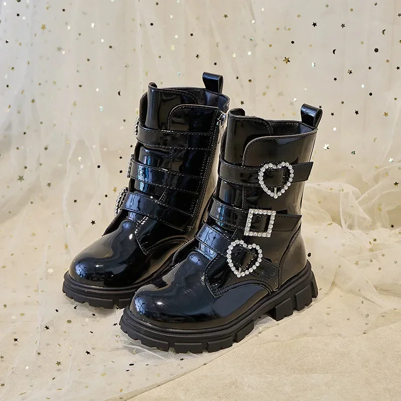 Children Casual Short Boots for Girls 2025 Autumn Winter New Fashion Korean Style Soft Sole Non-slip Versatile Princess Shoes