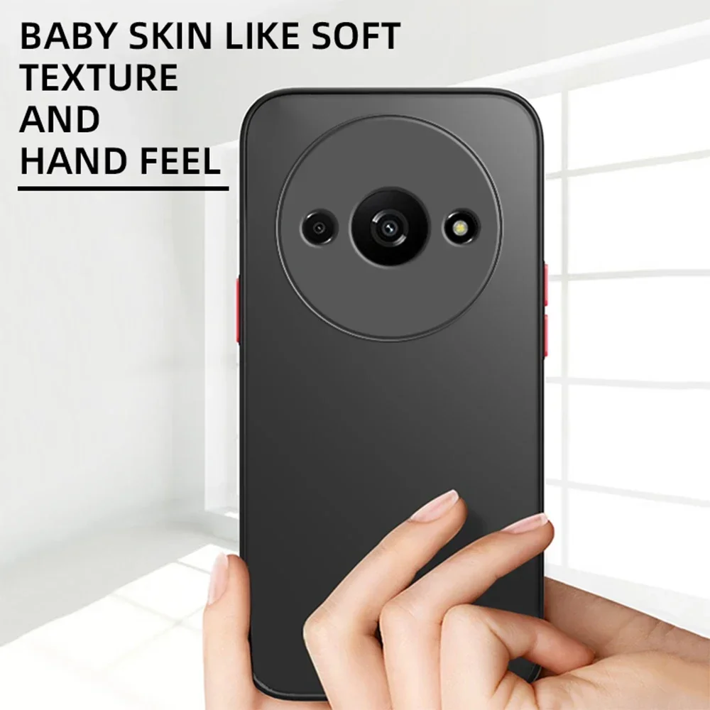 Shockproof Armor Matte Case with Soft TPU Bumper and Clear Hard Cover