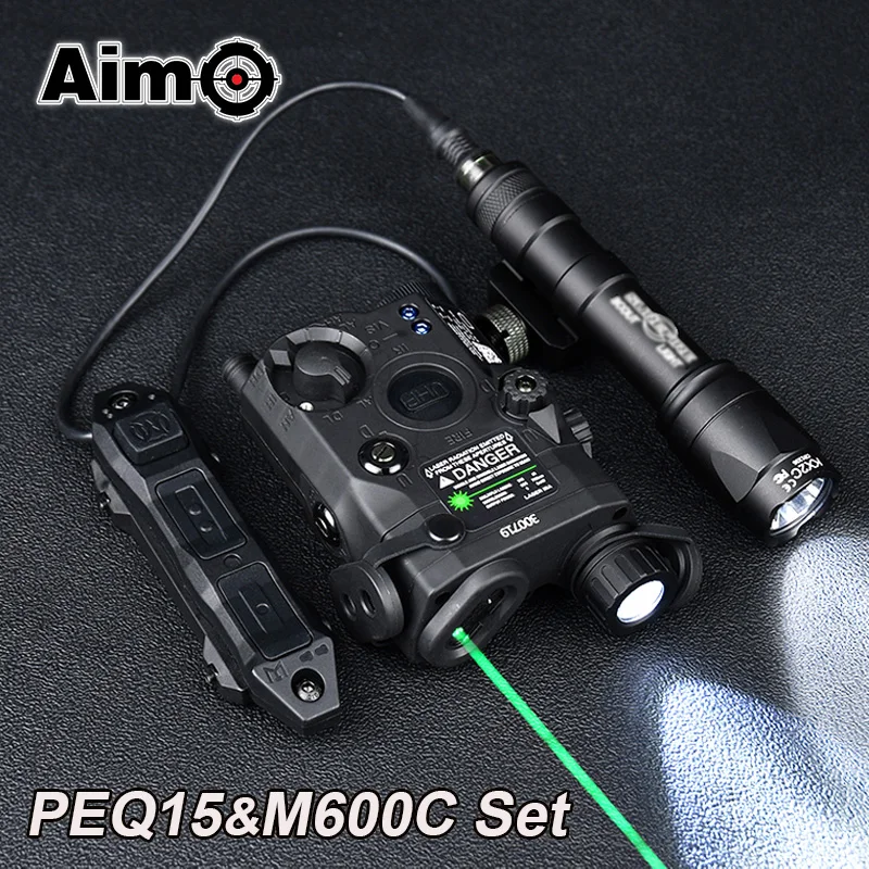 Tactical Peq 15 Red Green Laser Ir Fill Light Sureir M600c